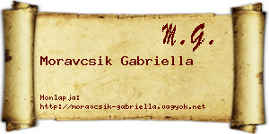 Moravcsik Gabriella névjegykártya